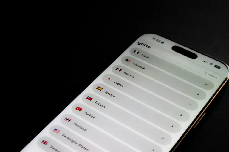 A smartphone screen showing a long scrolling list of entries